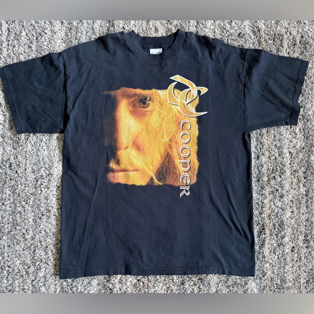 Vintage 1999 DC Cooper Solo Album Promo T-Shirt | Royal Hunt | Progressive Metal